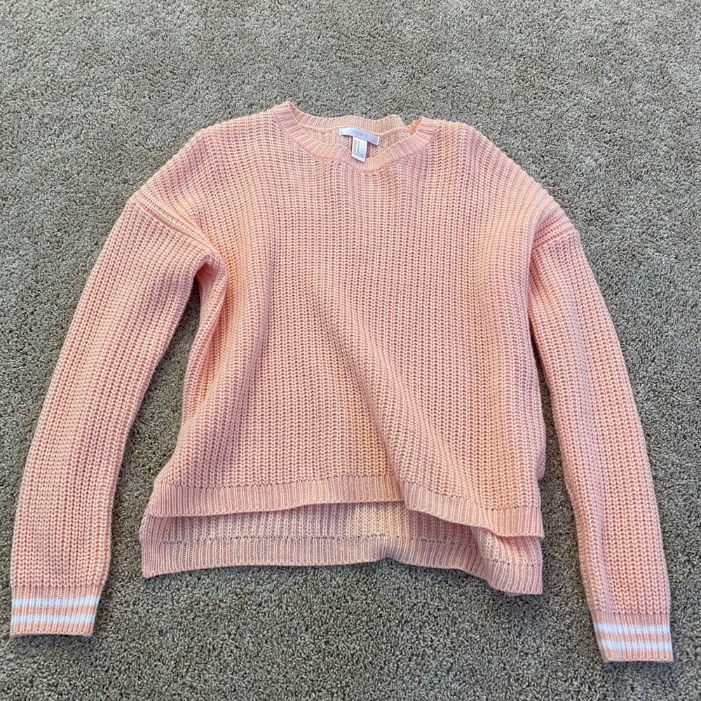 light orange sweater